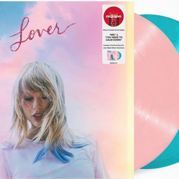 Taylor Swift Lover Vinyl Collection - Pink and Blue - Picture 2 of 2